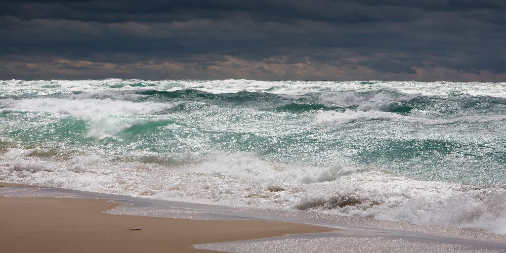 Point Betsie Gale, Lake Michigan