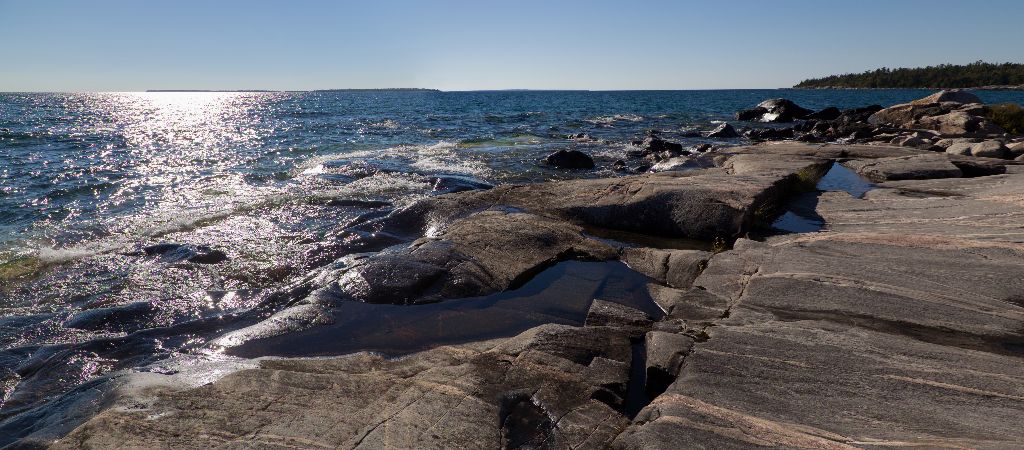 Bedrock at Katherine Cove, Lake Superior Provincial Park